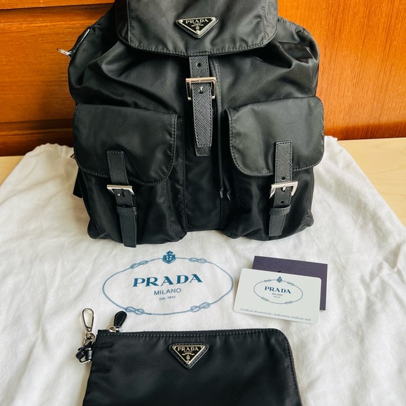 Prada Handbags - Authentic Prada Re-Nylon Medium Black Backpack Renylon Re Nylon